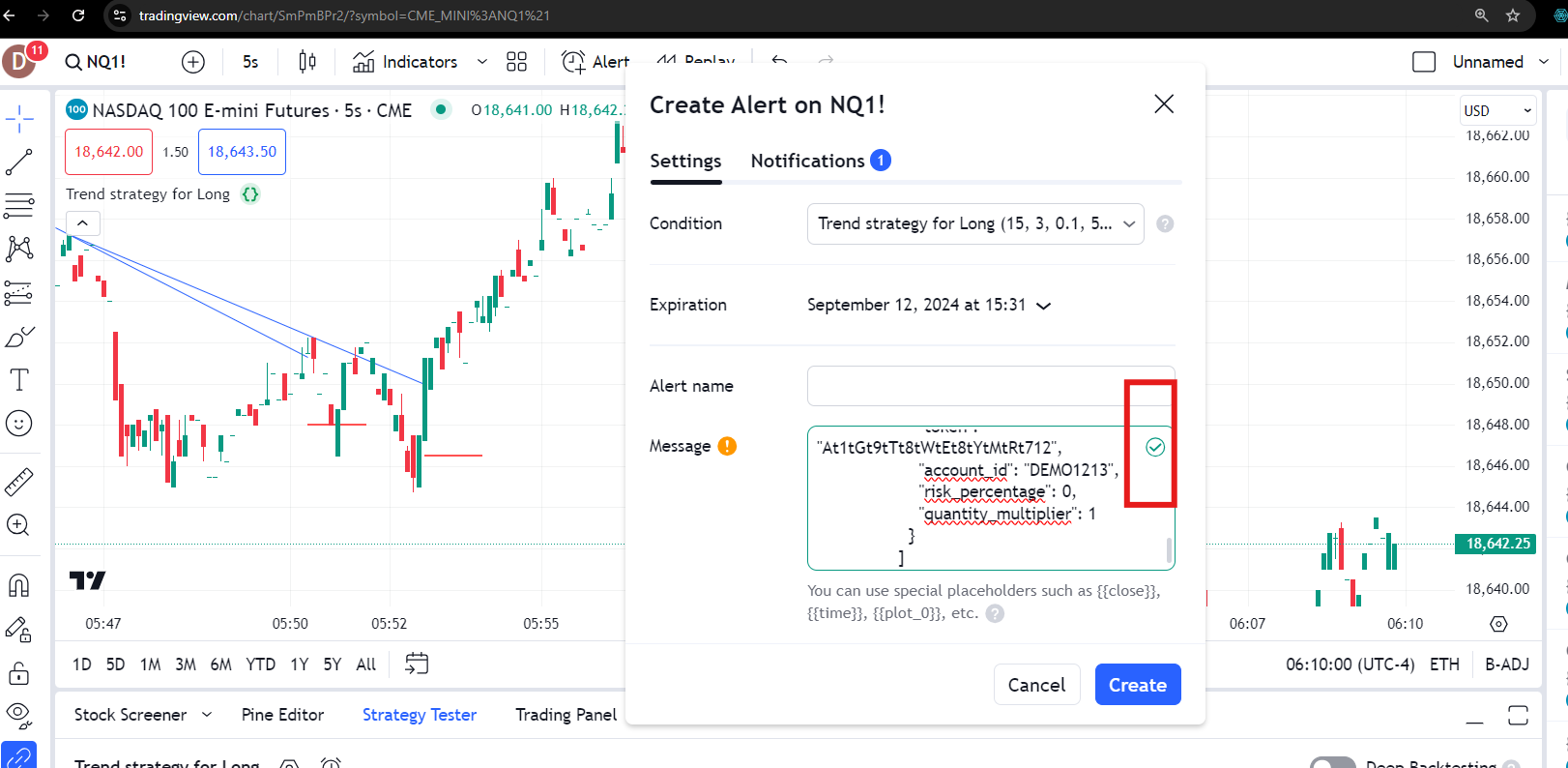 TradingView webhook automation